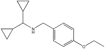 (dicyclopropylmethyl)[(4-ethoxyphenyl)methyl]amine 结构式