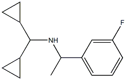 (dicyclopropylmethyl)[1-(3-fluorophenyl)ethyl]amine 结构式