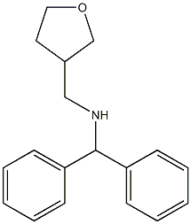 (diphenylmethyl)(oxolan-3-ylmethyl)amine 结构式