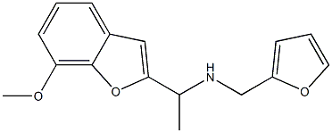 (furan-2-ylmethyl)[1-(7-methoxy-1-benzofuran-2-yl)ethyl]amine 结构式