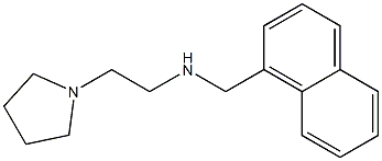 (naphthalen-1-ylmethyl)[2-(pyrrolidin-1-yl)ethyl]amine 结构式