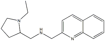 [(1-ethylpyrrolidin-2-yl)methyl](quinolin-2-ylmethyl)amine 结构式
