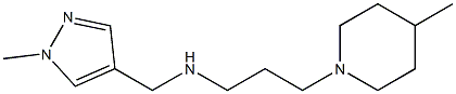 [(1-methyl-1H-pyrazol-4-yl)methyl][3-(4-methylpiperidin-1-yl)propyl]amine 结构式