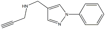 [(1-phenyl-1H-pyrazol-4-yl)methyl](prop-2-yn-1-yl)amine 结构式