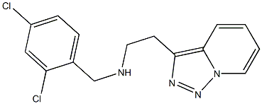 [(2,4-dichlorophenyl)methyl](2-{[1,2,4]triazolo[3,4-a]pyridin-3-yl}ethyl)amine 结构式