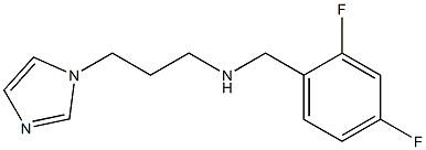 [(2,4-difluorophenyl)methyl][3-(1H-imidazol-1-yl)propyl]amine 结构式