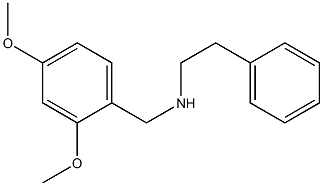 [(2,4-dimethoxyphenyl)methyl](2-phenylethyl)amine 结构式