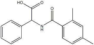 [(2,4-dimethylbenzoyl)amino](phenyl)acetic acid 结构式