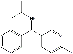 [(2,4-dimethylphenyl)(phenyl)methyl](propan-2-yl)amine 结构式