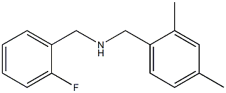 [(2,4-dimethylphenyl)methyl][(2-fluorophenyl)methyl]amine 结构式