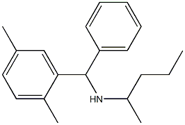 [(2,5-dimethylphenyl)(phenyl)methyl](pentan-2-yl)amine 结构式