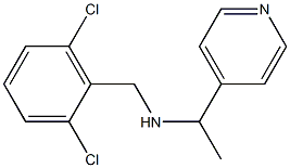 [(2,6-dichlorophenyl)methyl][1-(pyridin-4-yl)ethyl]amine 结构式