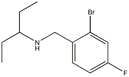 [(2-bromo-4-fluorophenyl)methyl](pentan-3-yl)amine 结构式