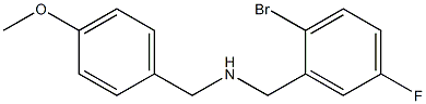 [(2-bromo-5-fluorophenyl)methyl][(4-methoxyphenyl)methyl]amine 结构式