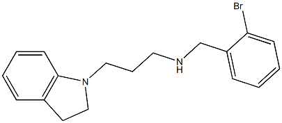 [(2-bromophenyl)methyl][3-(2,3-dihydro-1H-indol-1-yl)propyl]amine 结构式