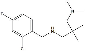 [(2-chloro-4-fluorophenyl)methyl]({2-[(dimethylamino)methyl]-2-methylpropyl})amine 结构式