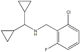 [(2-chloro-6-fluorophenyl)methyl](dicyclopropylmethyl)amine 结构式