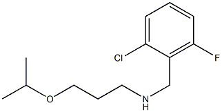 [(2-chloro-6-fluorophenyl)methyl][3-(propan-2-yloxy)propyl]amine 结构式