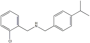 [(2-chlorophenyl)methyl]({[4-(propan-2-yl)phenyl]methyl})amine 结构式