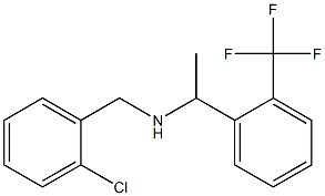 [(2-chlorophenyl)methyl]({1-[2-(trifluoromethyl)phenyl]ethyl})amine 结构式