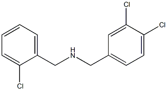 [(2-chlorophenyl)methyl][(3,4-dichlorophenyl)methyl]amine 结构式