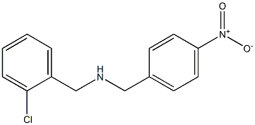 [(2-chlorophenyl)methyl][(4-nitrophenyl)methyl]amine 结构式
