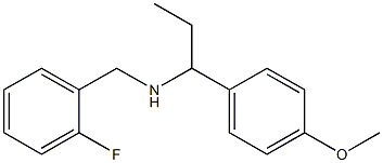 [(2-fluorophenyl)methyl][1-(4-methoxyphenyl)propyl]amine 结构式