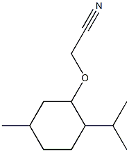 [(2-isopropyl-5-methylcyclohexyl)oxy]acetonitrile 结构式