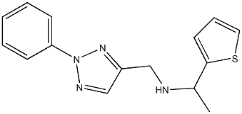 [(2-phenyl-2H-1,2,3-triazol-4-yl)methyl][1-(thiophen-2-yl)ethyl]amine 结构式