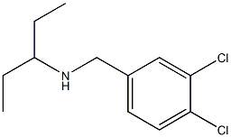 [(3,4-dichlorophenyl)methyl](pentan-3-yl)amine 结构式