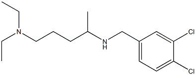 [(3,4-dichlorophenyl)methyl][5-(diethylamino)pentan-2-yl]amine 结构式