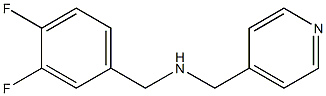 [(3,4-difluorophenyl)methyl](pyridin-4-ylmethyl)amine 结构式