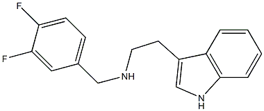 [(3,4-difluorophenyl)methyl][2-(1H-indol-3-yl)ethyl]amine 结构式