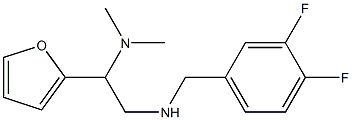 [(3,4-difluorophenyl)methyl][2-(dimethylamino)-2-(furan-2-yl)ethyl]amine 结构式