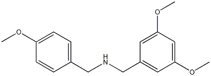 [(3,5-dimethoxyphenyl)methyl][(4-methoxyphenyl)methyl]amine 结构式