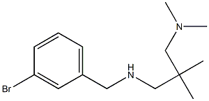 [(3-bromophenyl)methyl]({2-[(dimethylamino)methyl]-2-methylpropyl})amine 结构式