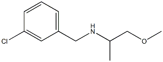 [(3-chlorophenyl)methyl](1-methoxypropan-2-yl)amine 结构式