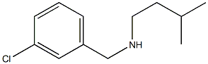 [(3-chlorophenyl)methyl](3-methylbutyl)amine 结构式