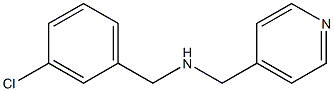 [(3-chlorophenyl)methyl](pyridin-4-ylmethyl)amine 结构式