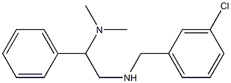 [(3-chlorophenyl)methyl][2-(dimethylamino)-2-phenylethyl]amine 结构式