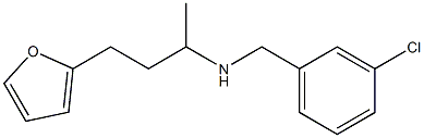 [(3-chlorophenyl)methyl][4-(furan-2-yl)butan-2-yl]amine 结构式