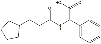 [(3-cyclopentylpropanoyl)amino](phenyl)acetic acid 结构式