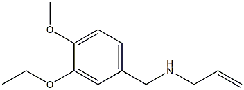 [(3-ethoxy-4-methoxyphenyl)methyl](prop-2-en-1-yl)amine 结构式