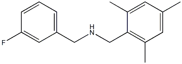 [(3-fluorophenyl)methyl][(2,4,6-trimethylphenyl)methyl]amine 结构式