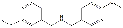 [(3-methoxyphenyl)methyl][(6-methoxypyridin-3-yl)methyl]amine 结构式