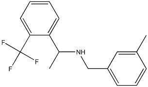 [(3-methylphenyl)methyl]({1-[2-(trifluoromethyl)phenyl]ethyl})amine 结构式