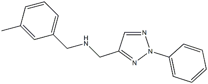 [(3-methylphenyl)methyl][(2-phenyl-2H-1,2,3-triazol-4-yl)methyl]amine 结构式