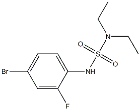 [(4-bromo-2-fluorophenyl)sulfamoyl]diethylamine 结构式