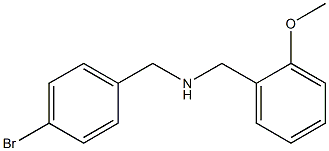 [(4-bromophenyl)methyl][(2-methoxyphenyl)methyl]amine 结构式