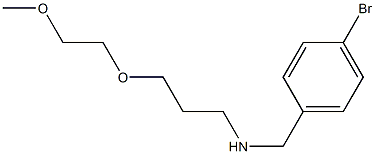 [(4-bromophenyl)methyl][3-(2-methoxyethoxy)propyl]amine 结构式